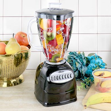 Oster Fresh Easy Series Simple Blend 100 Blender in Black with 6 Cup Plastic Jar