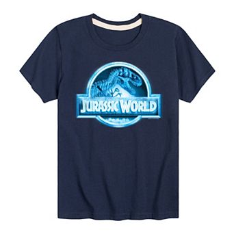 Boys 8-20 Jurassic World Logo Night Vision Graphic Tee