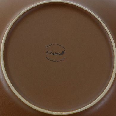 Elama Majestic Elk 16 Piece Luxurious Stoneware Dinnerware with Complete Setting for 4