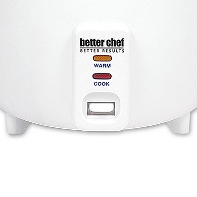 Better Chef 5 Cup Rice Cooker with Food Steamer Attachment