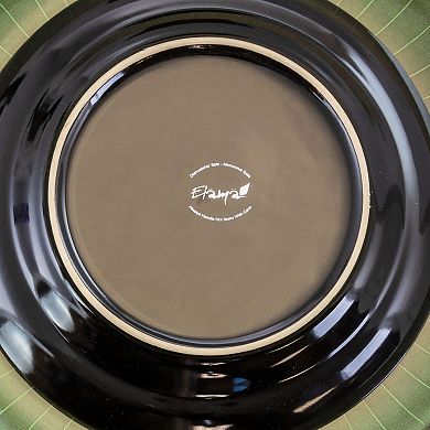 Elama Grand Jade 16 Piece Luxurious Stoneware Dinnerware with Complete Setting for 4, 16pc