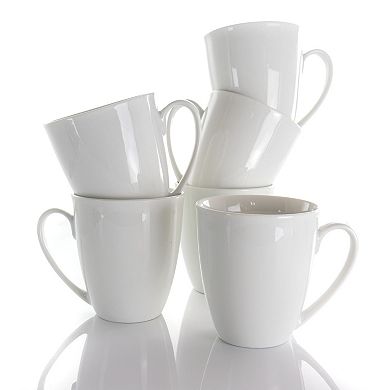 Elama Rosales 6 Piece 12 Ounce Porcelain Mug Set