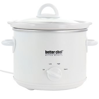 Better Chef 3-qt Oval Slow Cooker with Removable Stoneware Crock