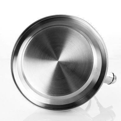 MegaChef Pro 2.7 Liter Stovetop Whistling Kettle in Brushed Silver