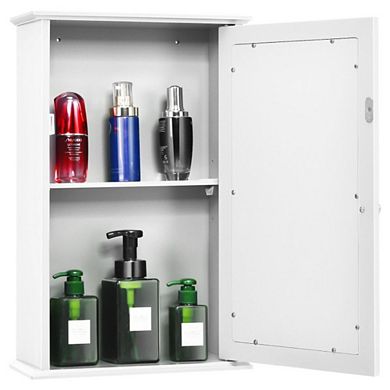 Hivvago Bathroom Wall Cabinet With Single Mirror Door