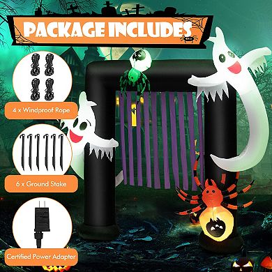 7.5 Feet Halloween Inflatable Archway Blow-up Festive Decoration for Backyard and Porch
