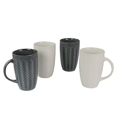 Gibson Home 22 Oz Stoneware Mug Set
