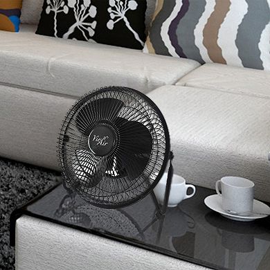 Vie Air 8 Inch High Velocity Metal Desk and Floor Fan