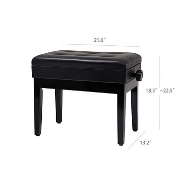 Hivvago Adjustable Padded Piano Bench