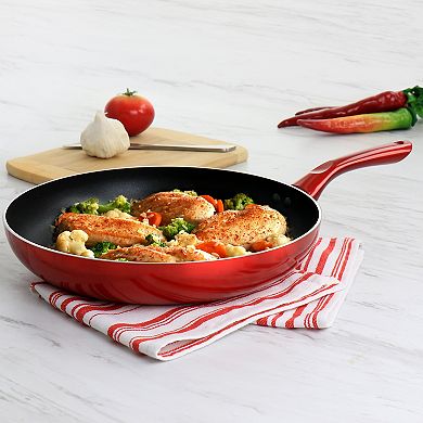 Better Chef 12in Silver Metallic Non Stick Gourmet Fry Pan
