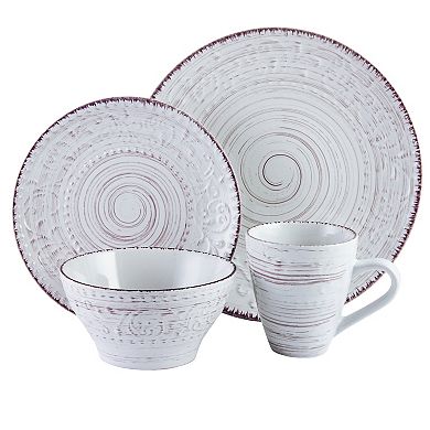 Elama Malibu Sands 16-Piece Dinnerware Set