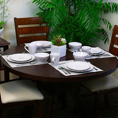 Elama Malibu Sands 16-Piece Dinnerware Set