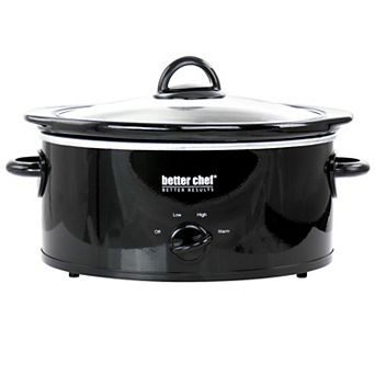 Better Chef 4-qt Oval Slow Cooker with Removable Stoneware Crock