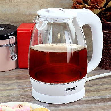 Better Chef 1.7 Liter Glass 360 Degree Cordless LED Electric Kettle