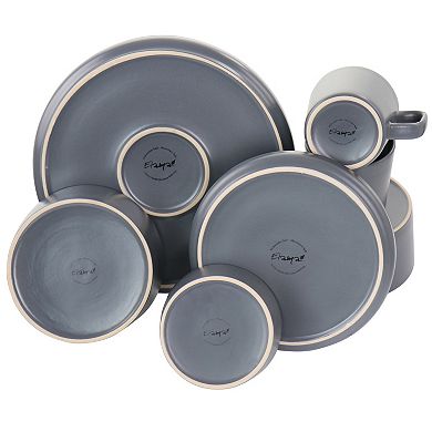 Elama Luxmatte Dark Grey 20 Piece Dinnerware Set