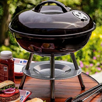 Better Chef Portable 14 In. Charcoal Barbecue Grill