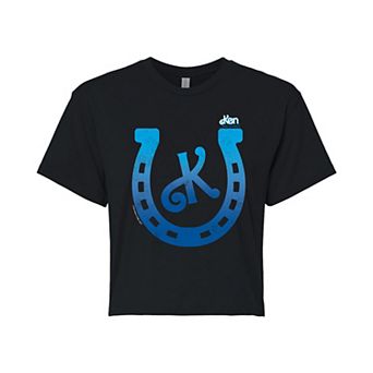 Juniors' Barbie The Movie Ken Horseshoe Graphic Tee