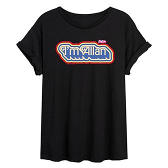 Juniors' Barbie™ The Movie I'm Allan Oversized Tee