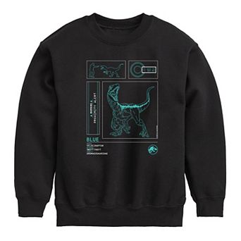 Boys 8-20 Jurassic World Blue Lab Data Fleece Sweatshirt