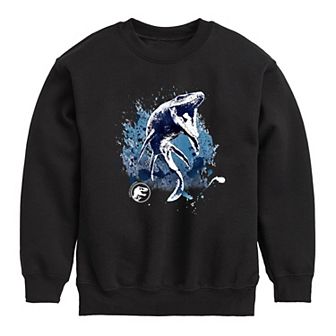 Boys 8-20 Jurassic World Mosasaurus Splatter Fleece Sweatshirt