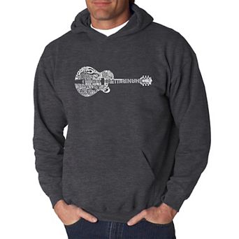 Country Guitar - Men's Word Art Hooded Sweatshirt