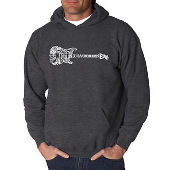 Rock Guitar - Men's Word Art Hooded Sweatshirt