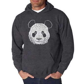 Panda - Men's Word Art Hooded Sweatshirt