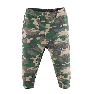 The Peanutshell Baby Boy Pants Set, 5 Pack, Camo & Dino