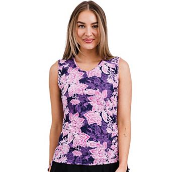 Closed Back Maya Women's Tankini Swim Top