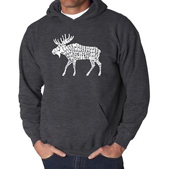 Moose - Men's Word Art Hooded Sweatshirt