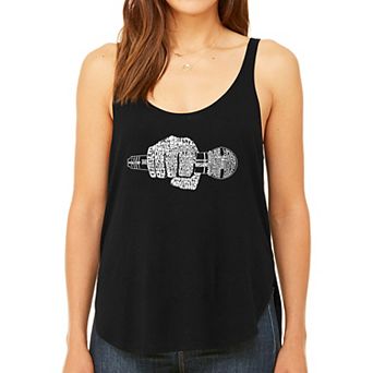 90's Rappers - Women's Premium Word Art Flowy Tank Top