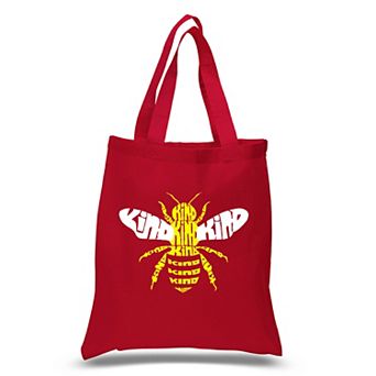 Small Word Art Tote Bag - Bee Kind