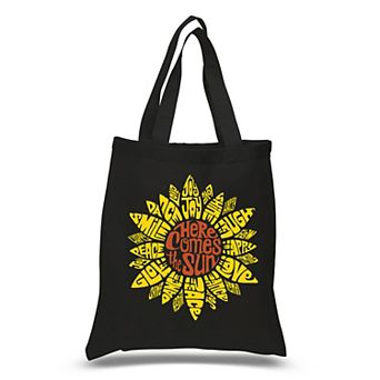 Small Word Art Tote Bag - Sunflower