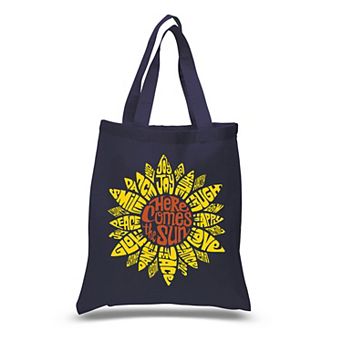 Small Word Art Tote Bag - Sunflower