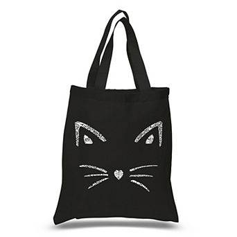 Small Word Art Tote Bag - Whiskers