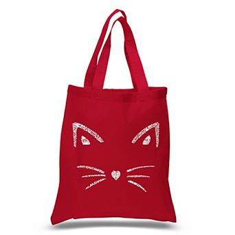 Small Word Art Tote Bag - Whiskers