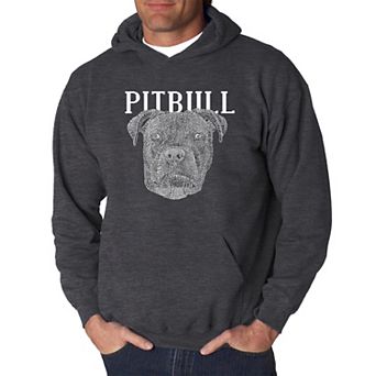 Pitbull Face - Men's Word Art Hooded Sweatshirt