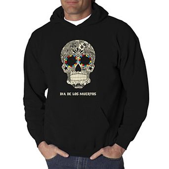 Dia De Los Muertos - Men's Word Art Hooded Sweatshirt