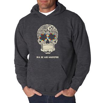 Dia De Los Muertos - Men's Word Art Hooded Sweatshirt