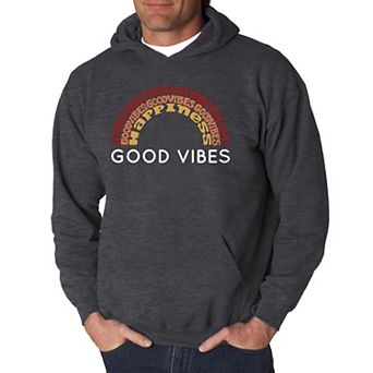 Good Vibes - Men's Word Art Hooded Sweatshirt