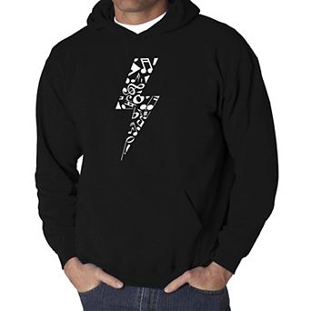 Lightning Bolt - Men's Word Art Hooded Sweatshirt