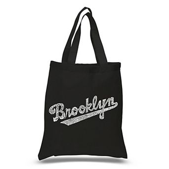 Small Word Art Tote Bag - Brooklyn Neighborhoods