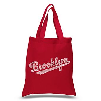 Small Word Art Tote Bag - Brooklyn Neighborhoods