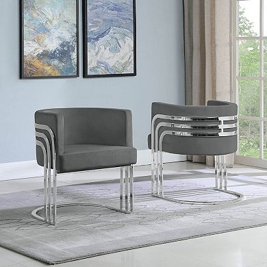Best Quality Furniture Upholstered Barrel Chair (Set of 1)