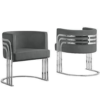 Best Quality Furniture Upholstered Barrel Chair (Set of 1)