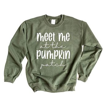 Meet Me At The Pumpkin Patch Script Sweatshirt
