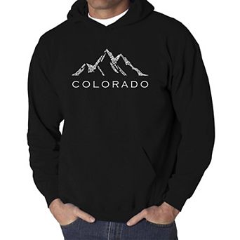 Colorado Ski Towns - Men's Word Art Hooded Sweatshirt