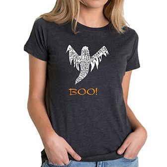 Halloween Ghost - Women's Premium Blend Word Art T-Shirt