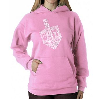 Hanukkah Dreidel - Women's Word Art Hooded Sweatshirt