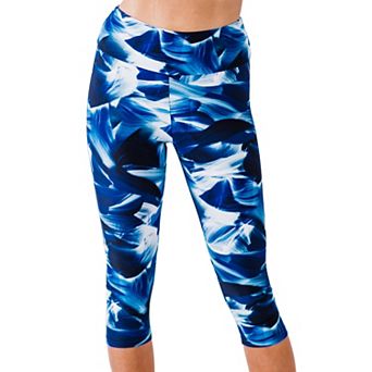 Women's High Waisted Capri Swim Leggings